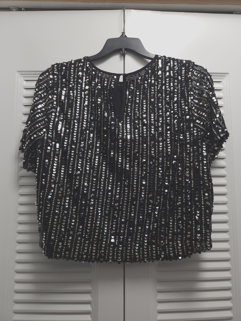 Forever 21+ Black Sequin Sparkle Top – Size 0X – Party & Going Out - Picture 5 of 5